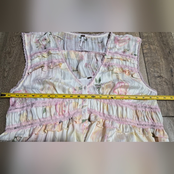Free People Spring Fling Mini Lace Floral Mini Dress Size Small - Picture 11 of 11